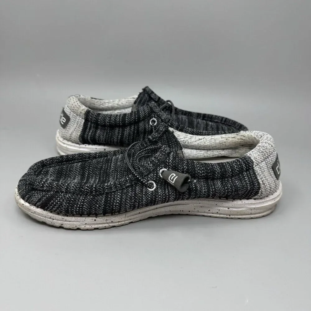 Hey Dude Mens Wally Stretch Meteorite Shoes Size 8  110383264